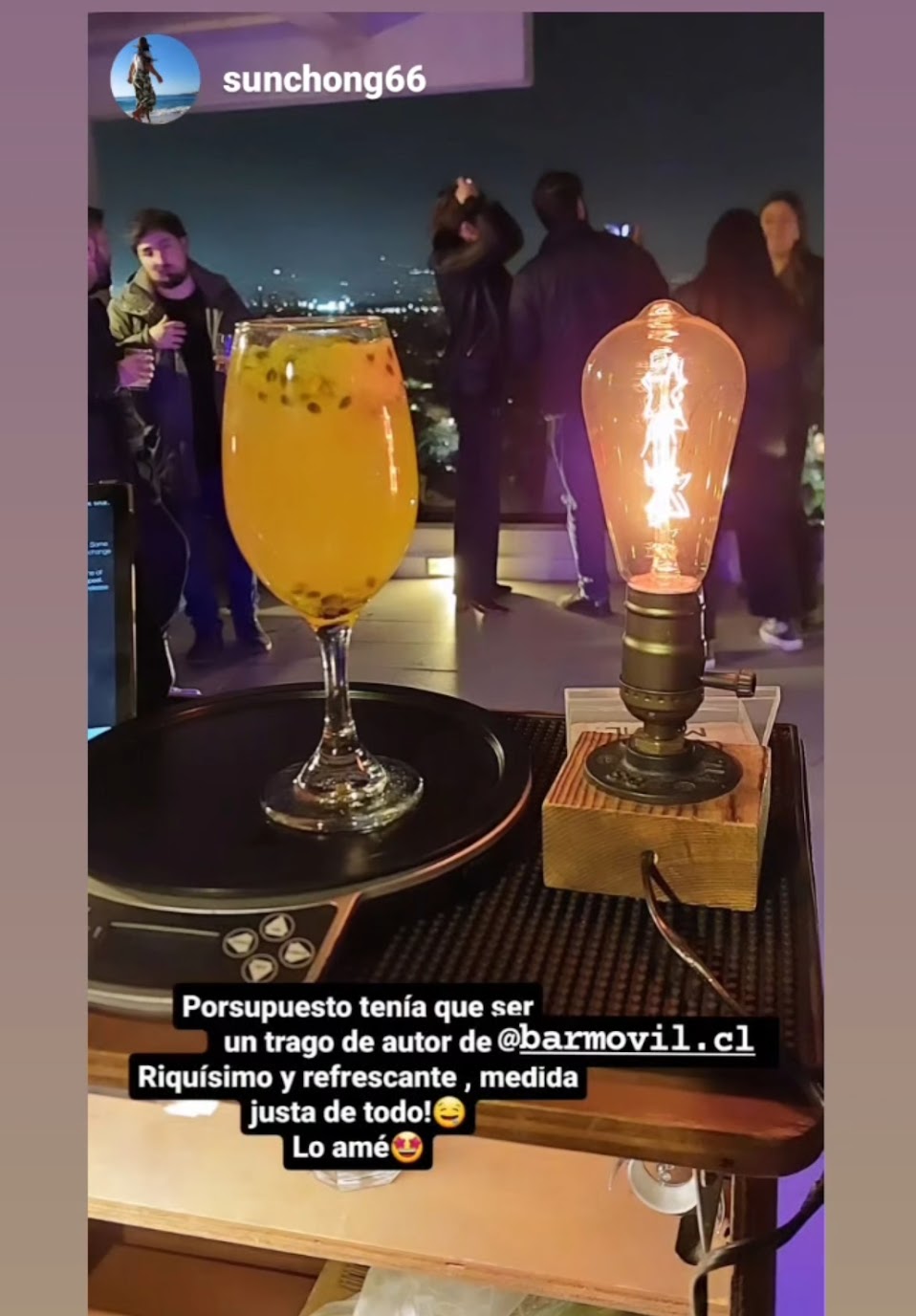 Pisco Sour servido